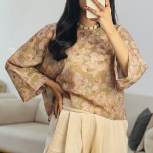 شومیز لنین گلدار