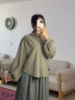 شومیز آستین رگلان - Image 4