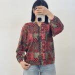 شومیز کتان طلاکوب سنتی